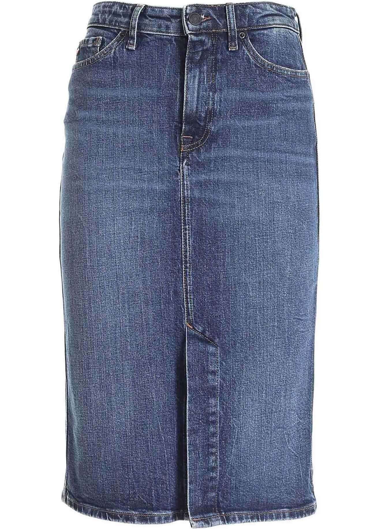 Tommy Hilfiger Lucy Denim Skirt In Blue Blue