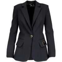 Sacouri office Logo Patch Blazer In Black Femei