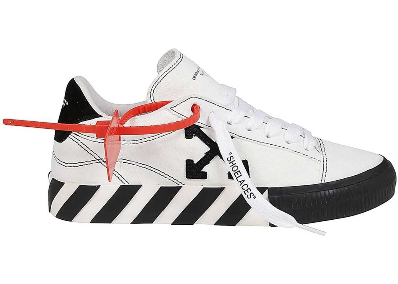 Off-White New Arrow Low Vulcanized Sneakers In White White