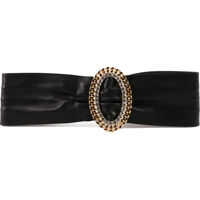 Curele Leather Belt With Crystals Femei