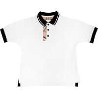 Tricouri Polo White Polo Shirt With Contrasting Edges* Baieti