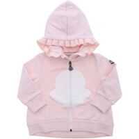 Bluze de trening Maxi Logo Patch Sweatshirt In Pink Fete