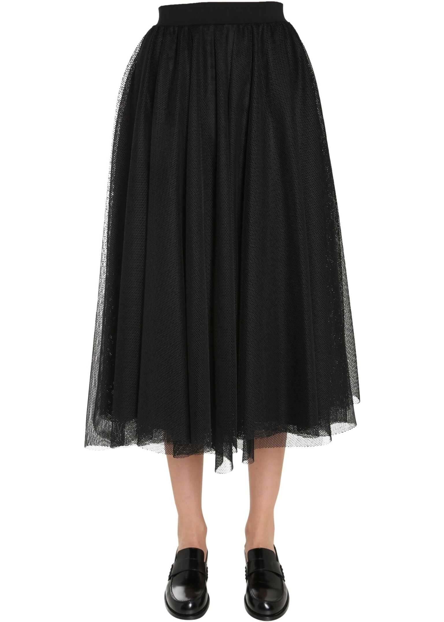 Fabiana Filippi Mesh Skirt BLACK