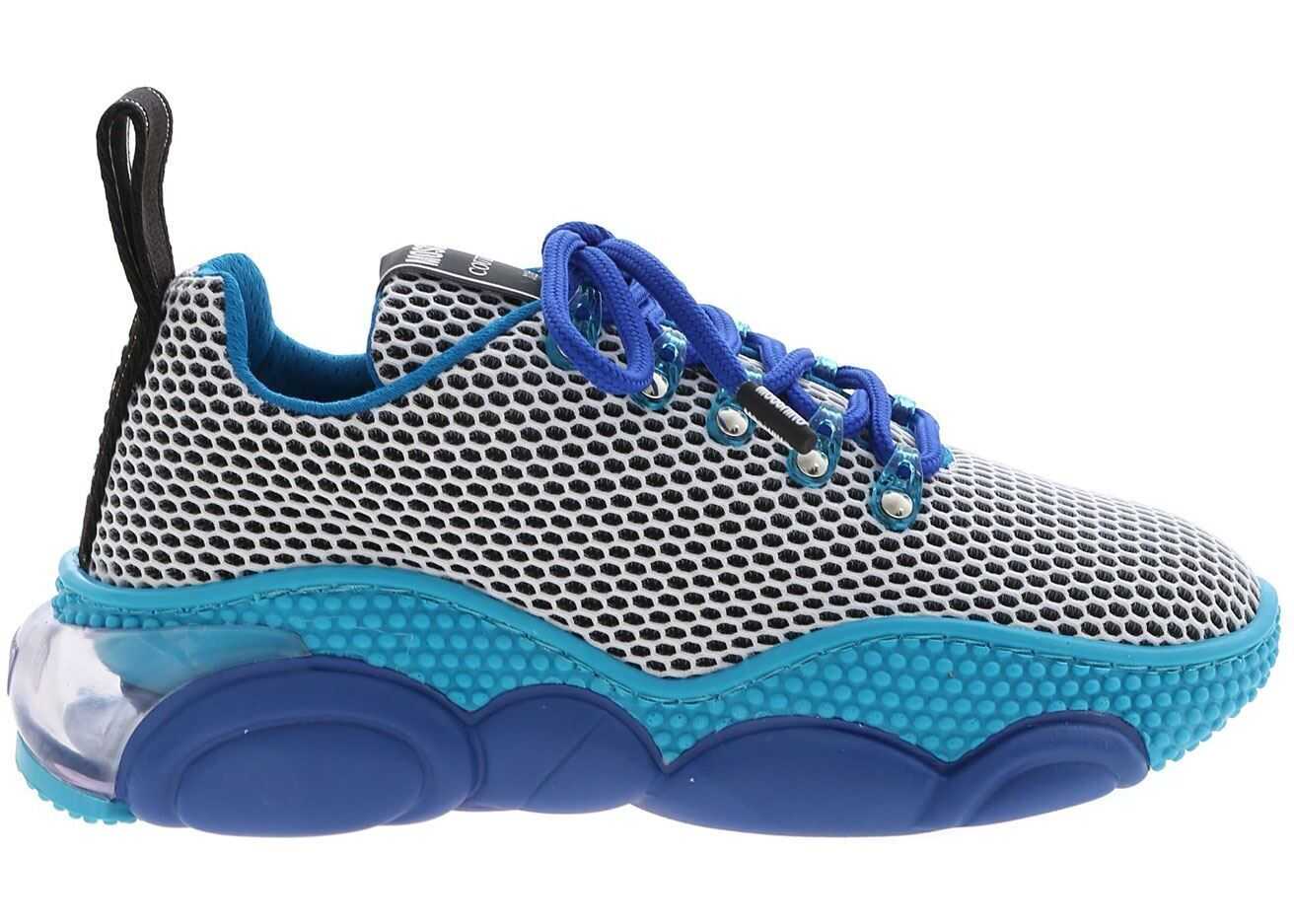 Moschino Bubble Teddy Sneakers In Shades Of Blue Black