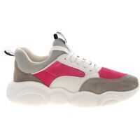 Sneakers Moschino Teddy White Sneakers Featuring Velvet Detail