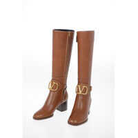 Cizme lungi GARAVANI Leather Knee Length Boots with Buckle 6 cm Femei