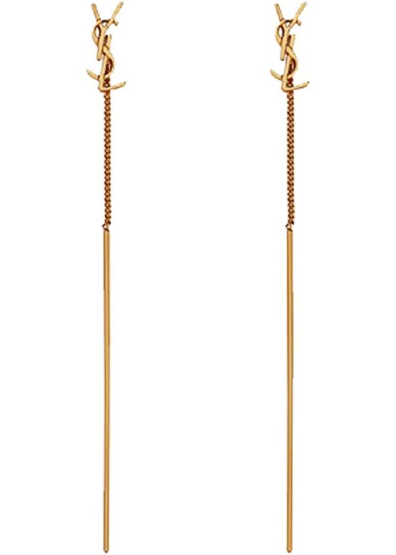 Saint Laurent Opyum Pendant Earrings GOLD