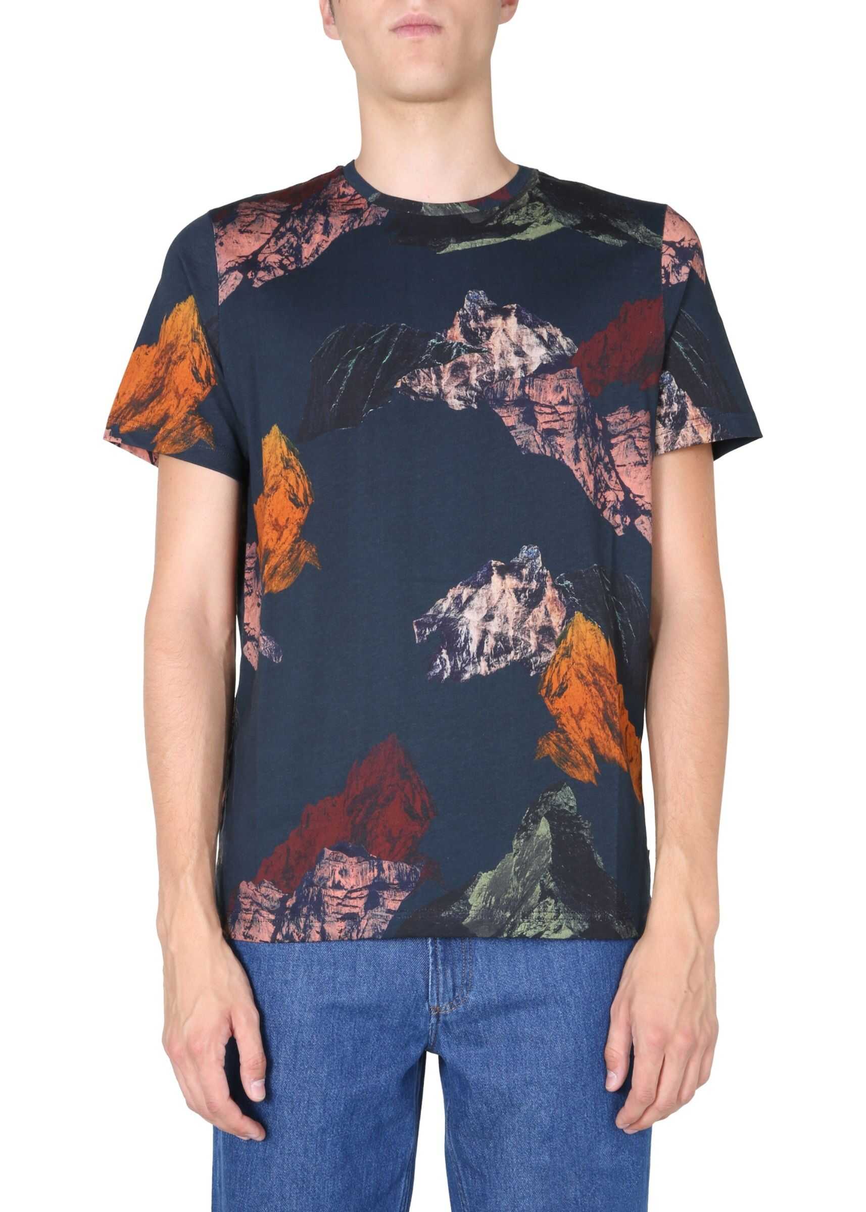 PS by Paul Smith Crew Neck T-Shirt BLUE