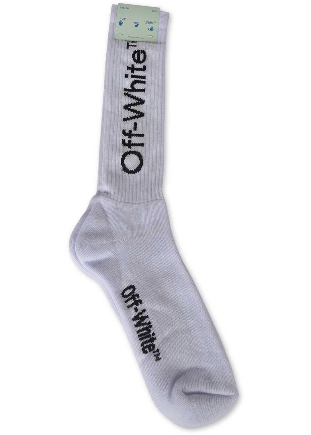 Off-White Diag Socks In White Terry White imagine