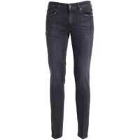 Blugi slim fit Faded Jeans In Black Barbati