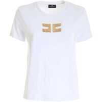 Tricouri Golden Logo T-Shirt In White Femei
