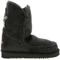 Incaltaminte Eskimo 24 Star Patch Ankle Boots In Black Femei
