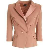Sacouri office Double-Breasted Blazer In Antique Pink Femei