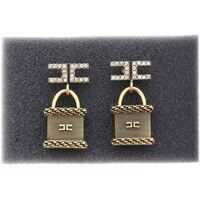 Cercei Logo And Padlock Earrings In Gold Femei