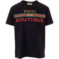 Tricouri Gucci Gucci Boutique Print T-Shirt In Black