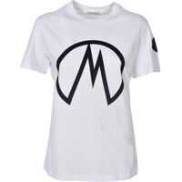 Tricouri Moncler T-Shirt With Logo Print In White