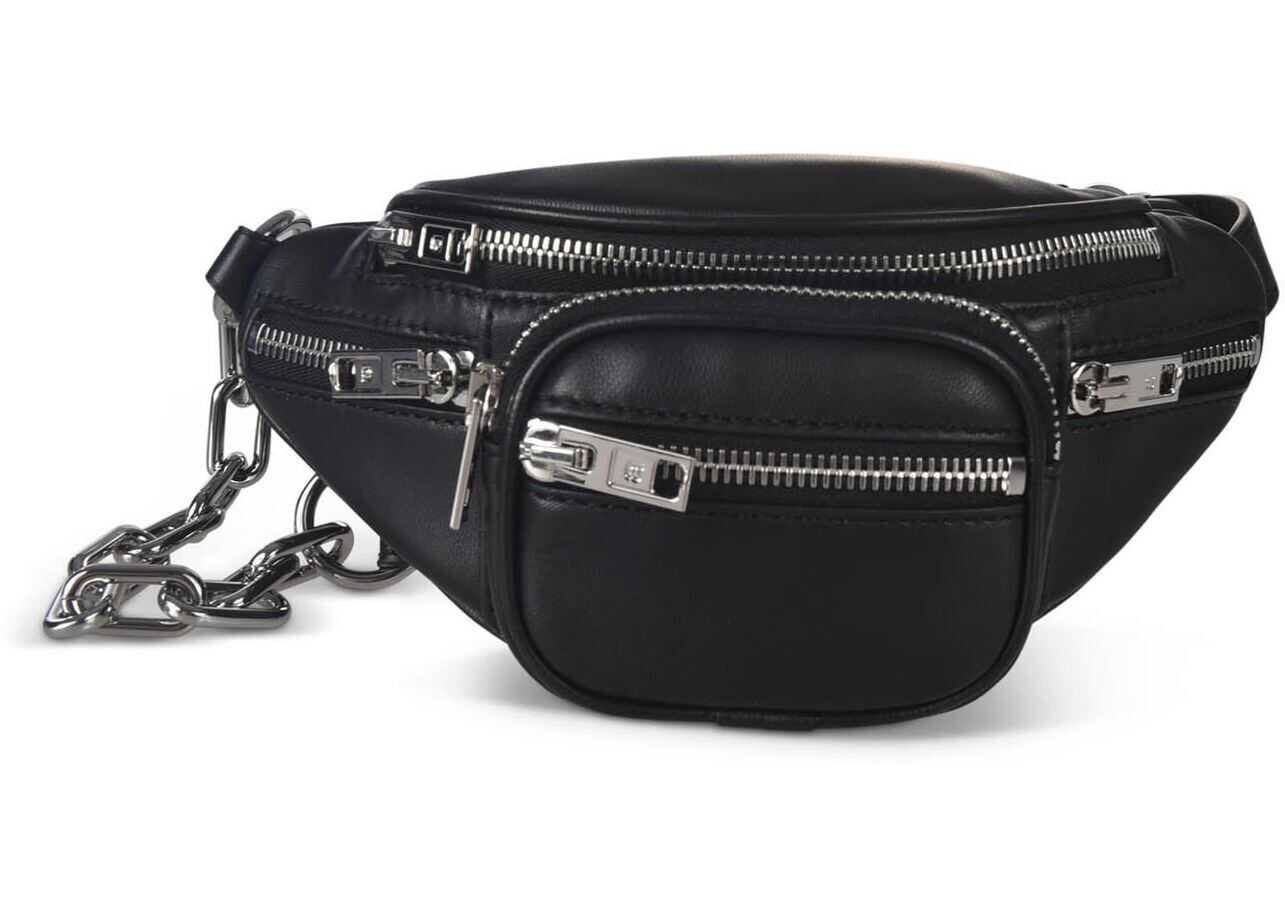 Belt Bag With Zip In Black