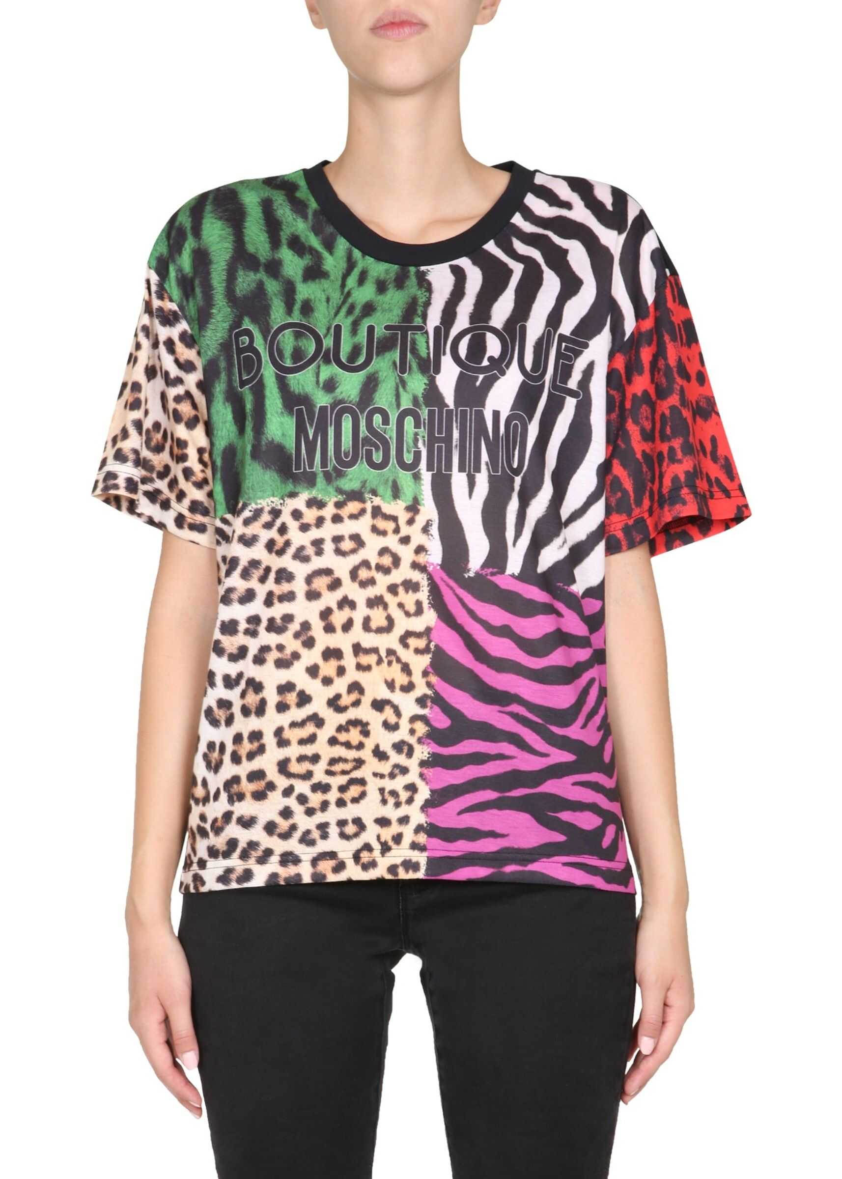 LOVE Moschino Round Neck T-Shirt* MULTICOLOUR