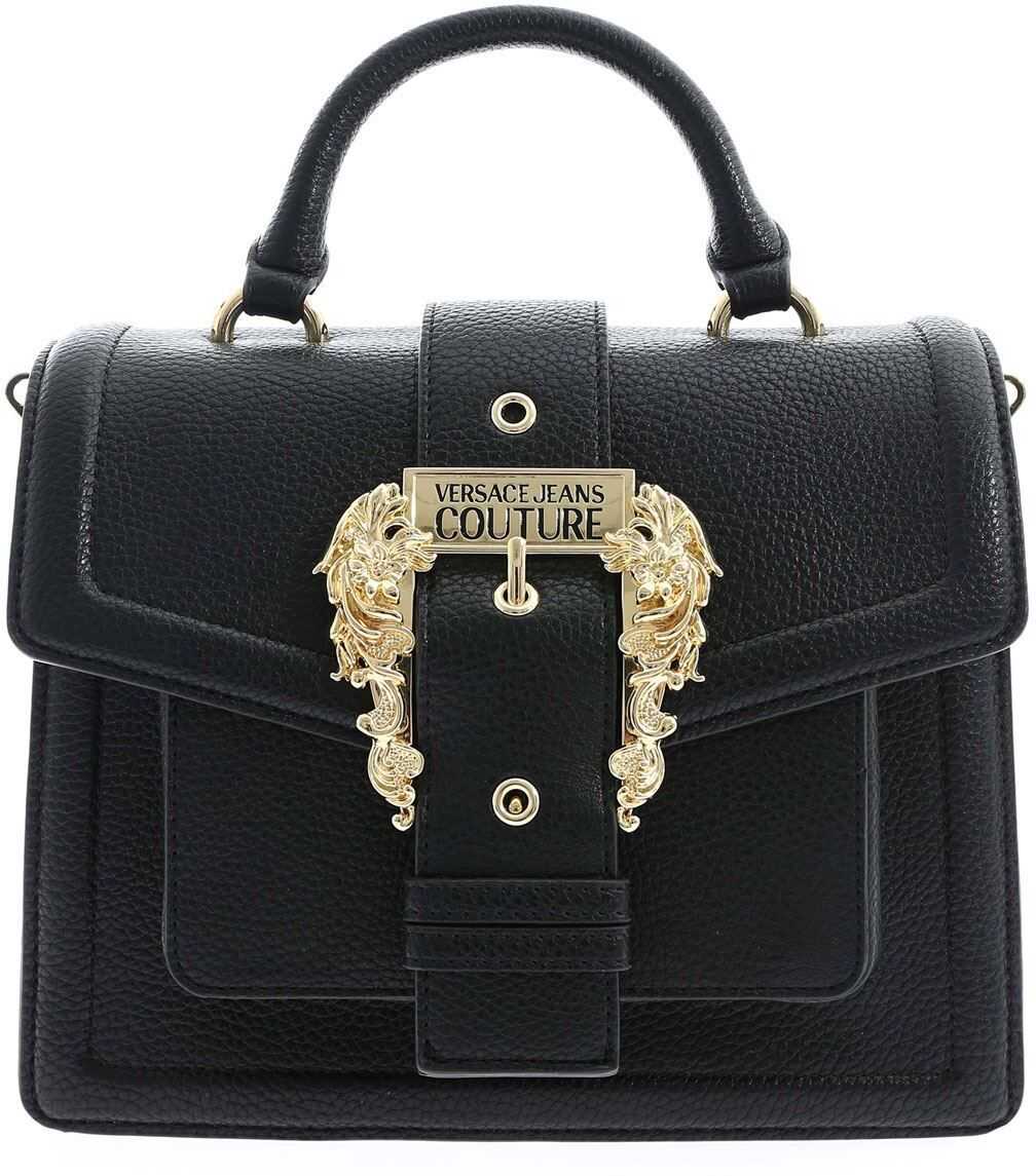 Versace Jeans Couture Maxi Buckle Handbag In Black E1VZABF5 71578 899 Black