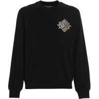 Bluze de trening Logo Patch Cotton Sweatshirt In Black Barbati