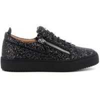 Sneakers Giuseppe Zanotti May London Glittered Sneakers In Black