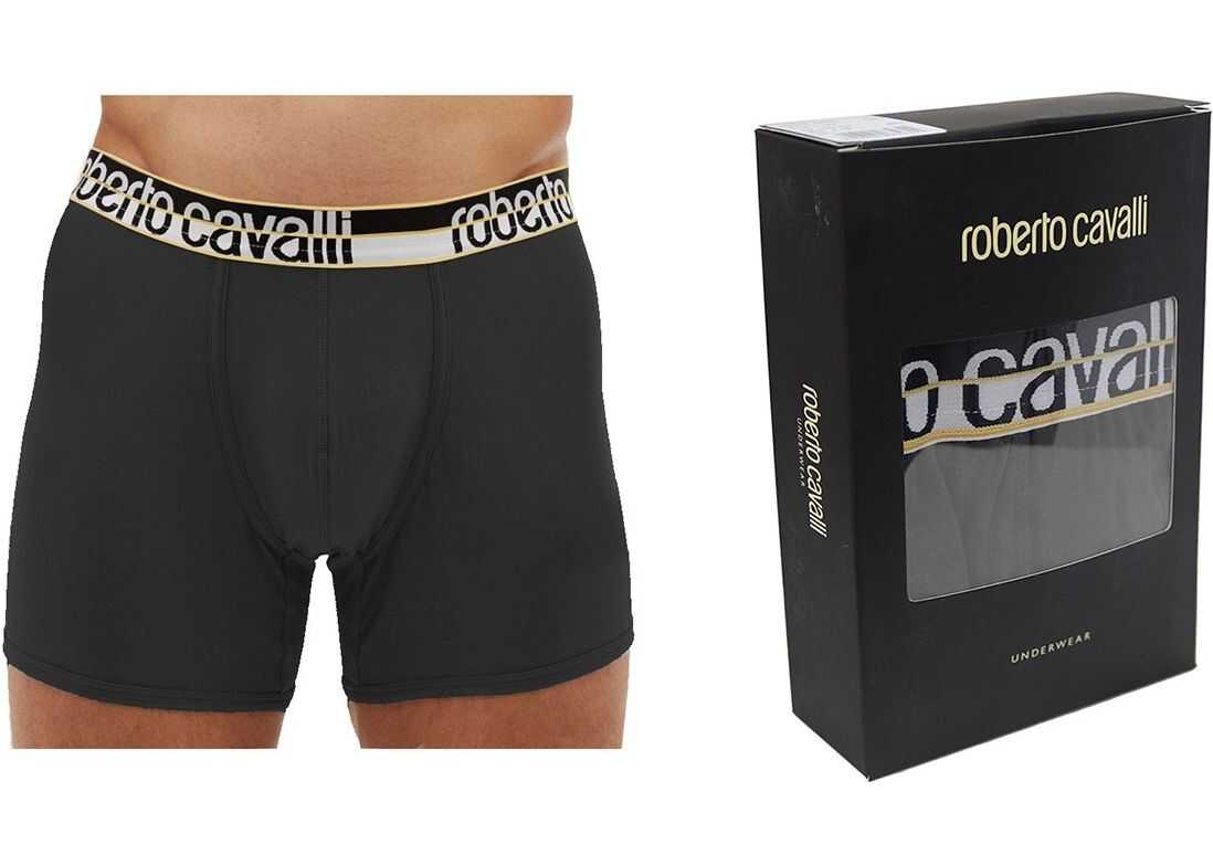 Roberto Cavalli Set 2 bucati Boxers UW HSO02IA Black