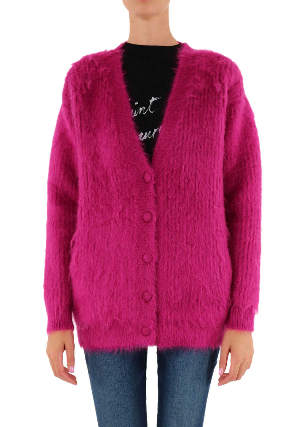 Long Purple Cardigan