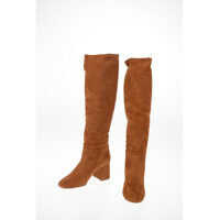 Cizme lungi Suede Pull On Boots 7cm Femei