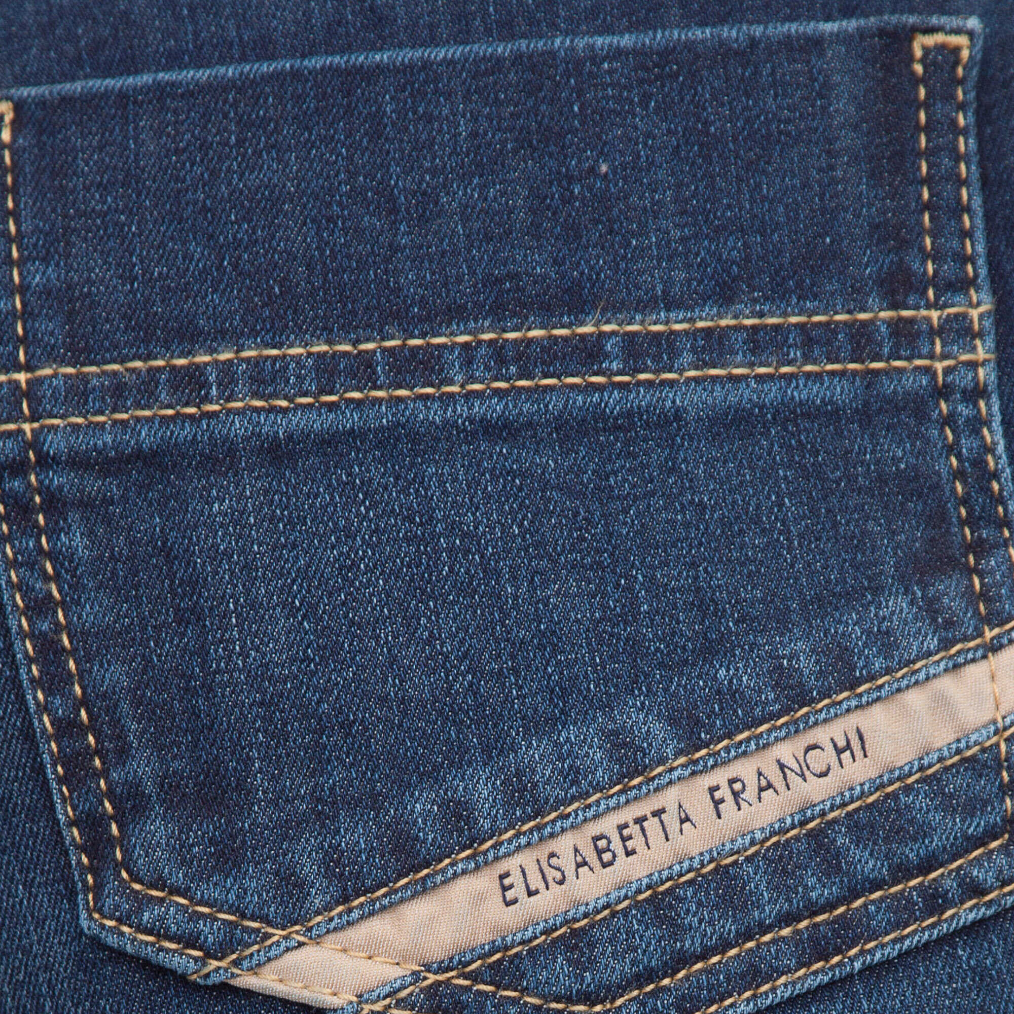 Elisabetta Franchi PANTALONE BLU DENIM