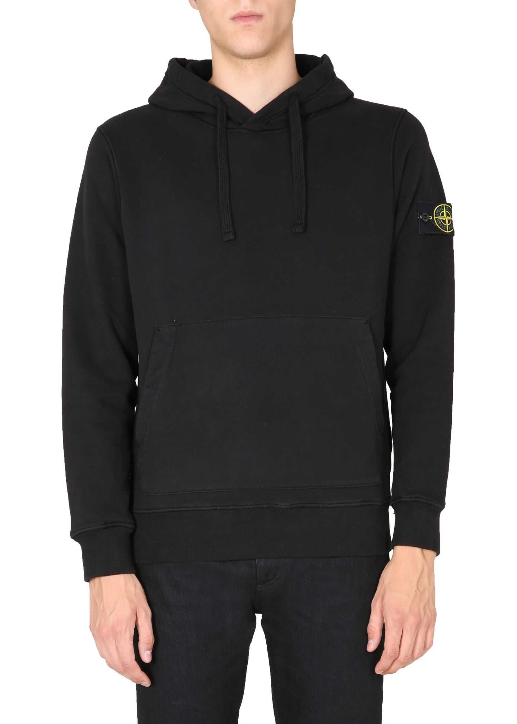 Stone Island Hoodie BLACK