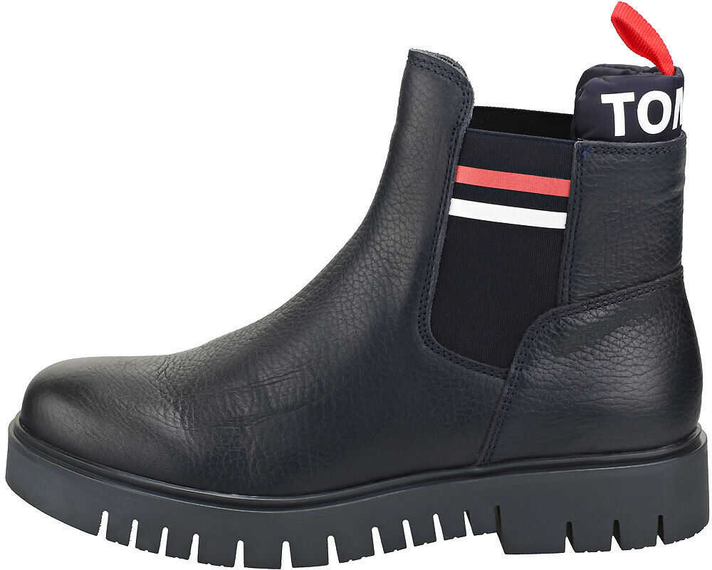 Tommy Jeans Padded Tongue Chelsea Boots In Midnight Navy* Navy