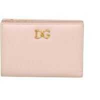 Portofele Dg Logo Wallet In Powder Pink Femei