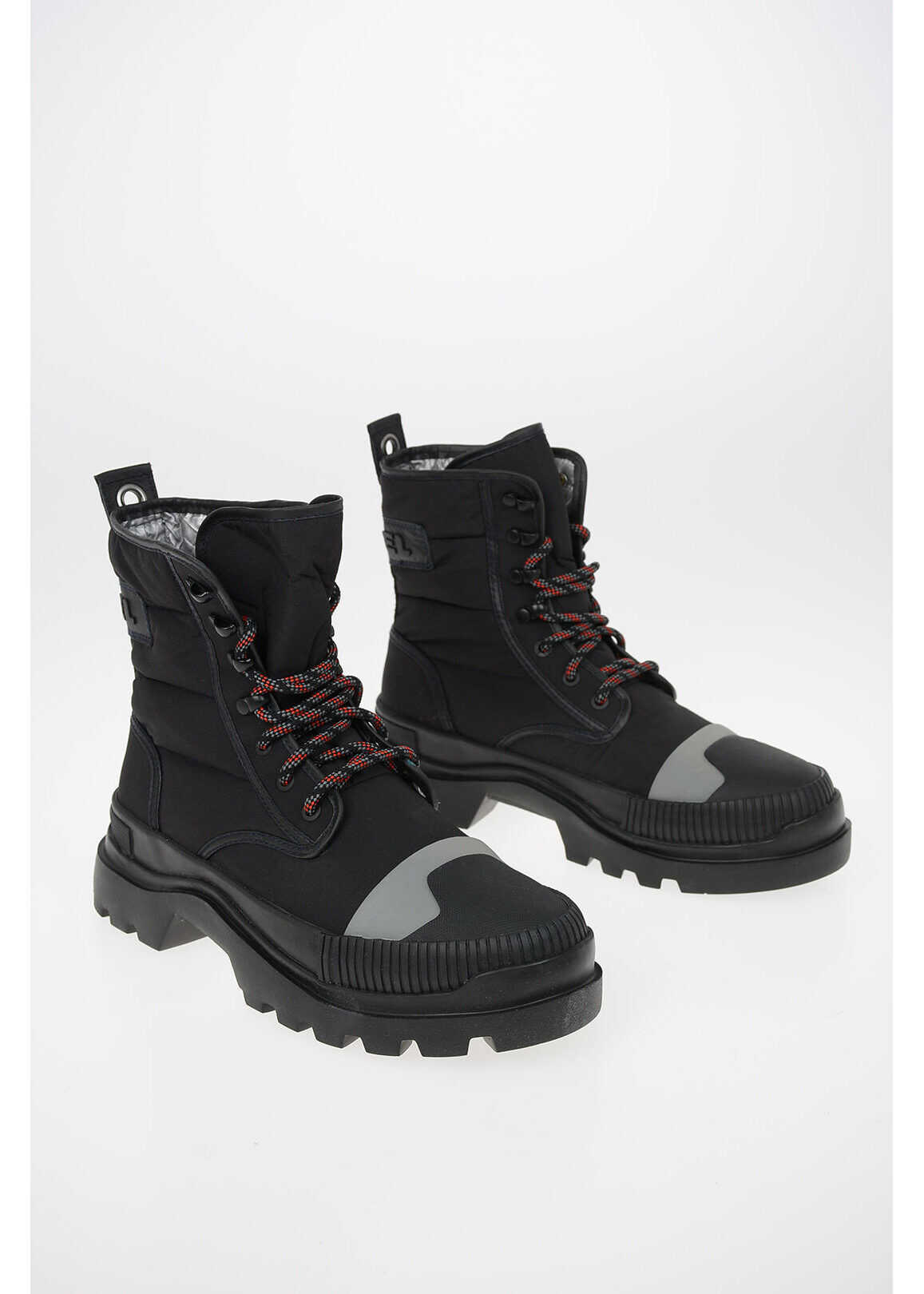 Diesel Fabric VAIONT Hiking Boots BLACK