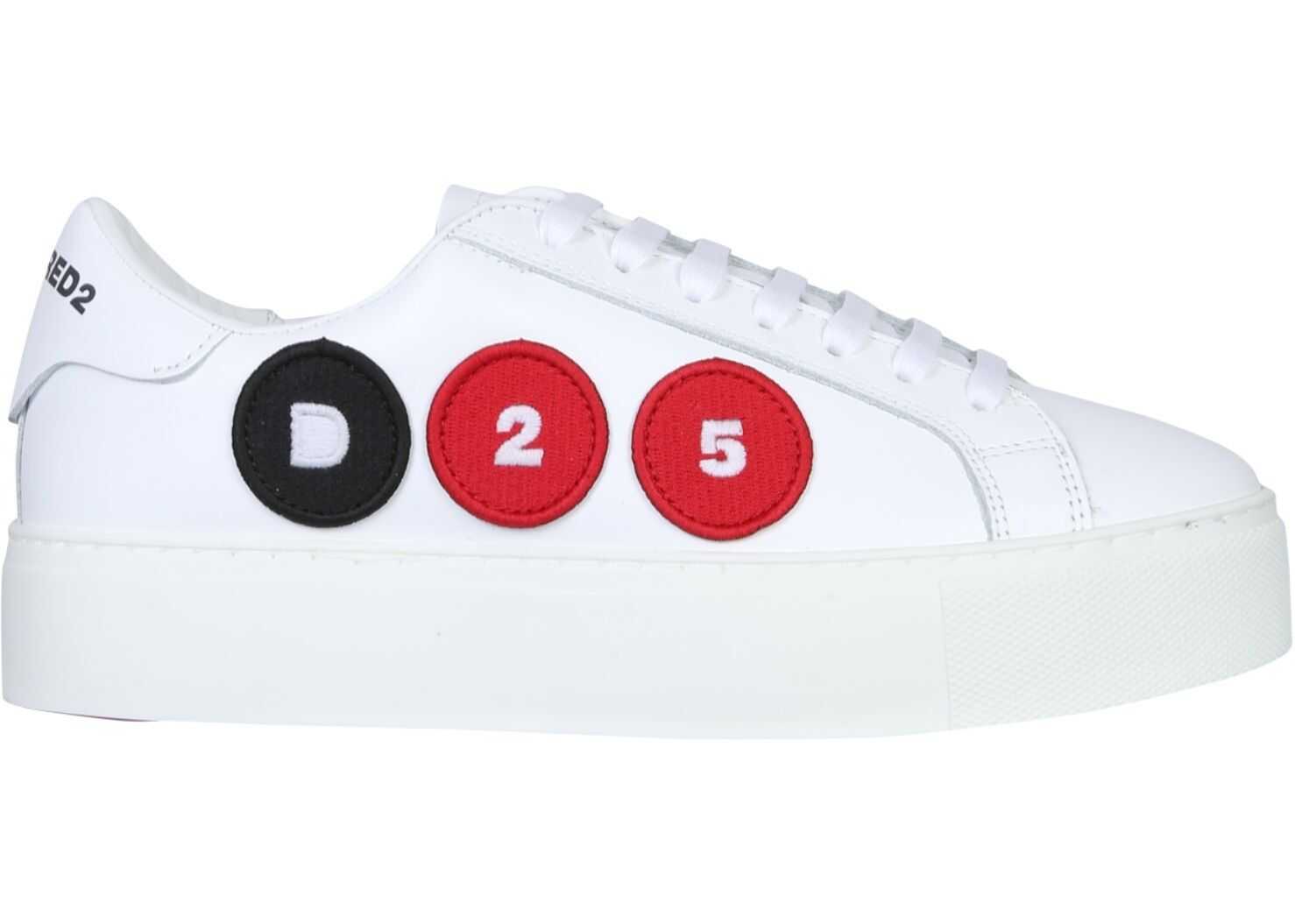 DSQUARED2 Sneakers With Logo Patch SNW0008_015037101062 WHITE