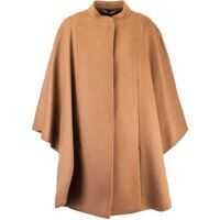 Poncho Dany Cape In Camel Color Femei