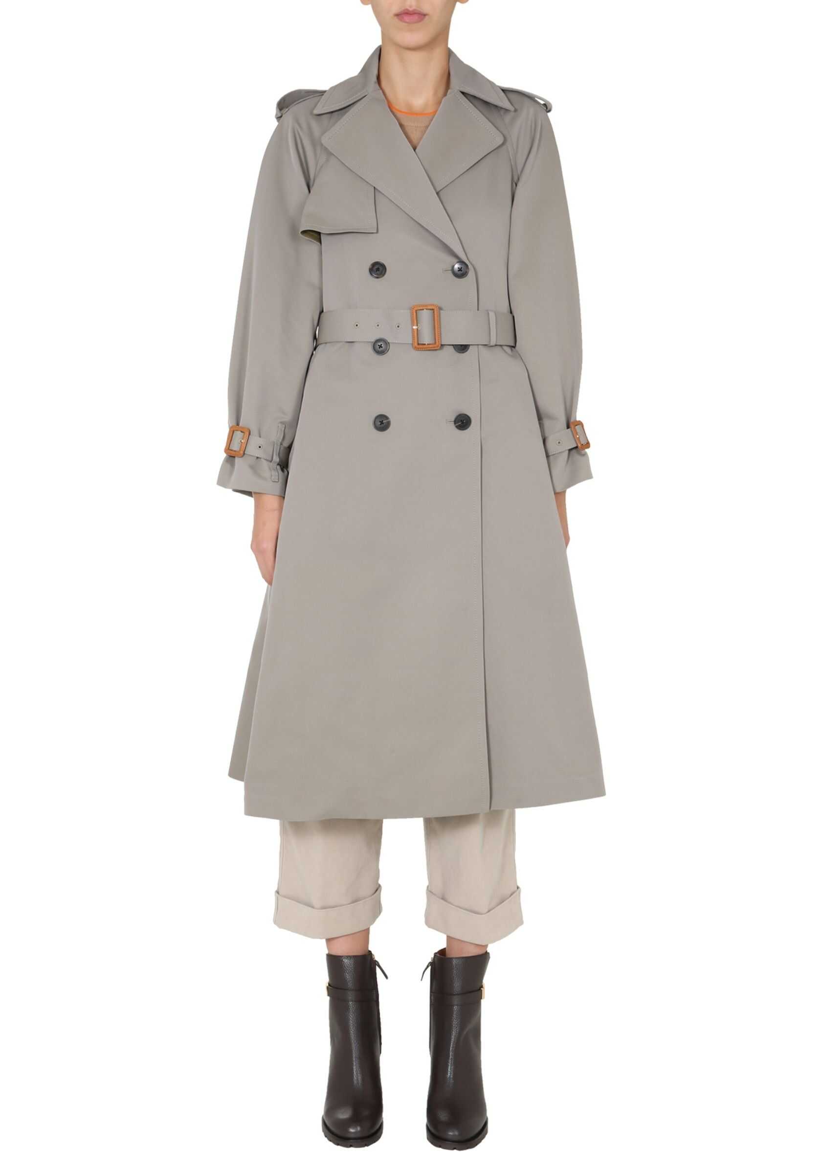 Tory Burch Double-Breasted Trench GREEN