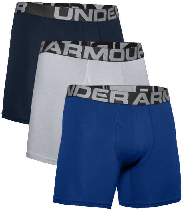 Under Armour Charged Cotton 6IN 3 Pack Blue