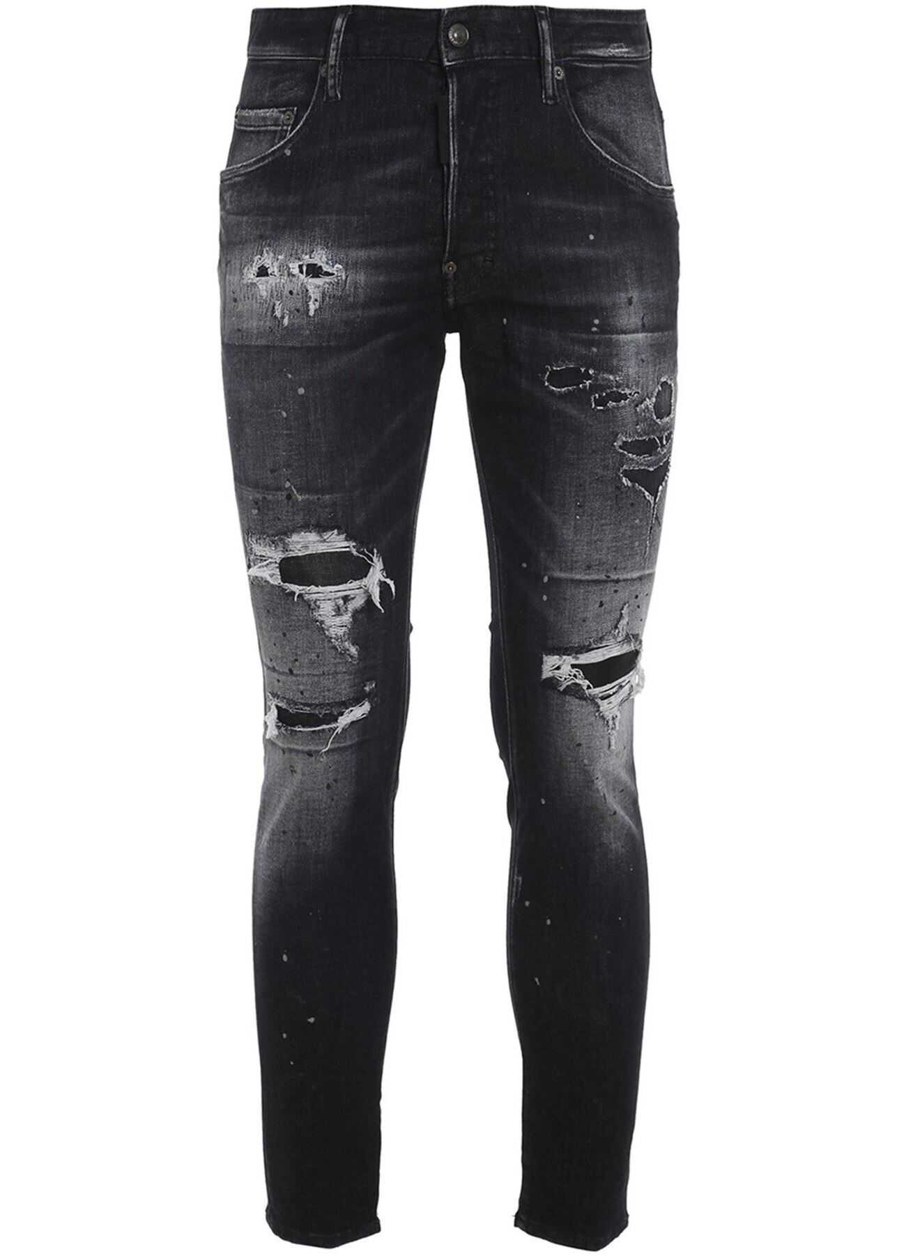 Skater Jeans In Black With Logo