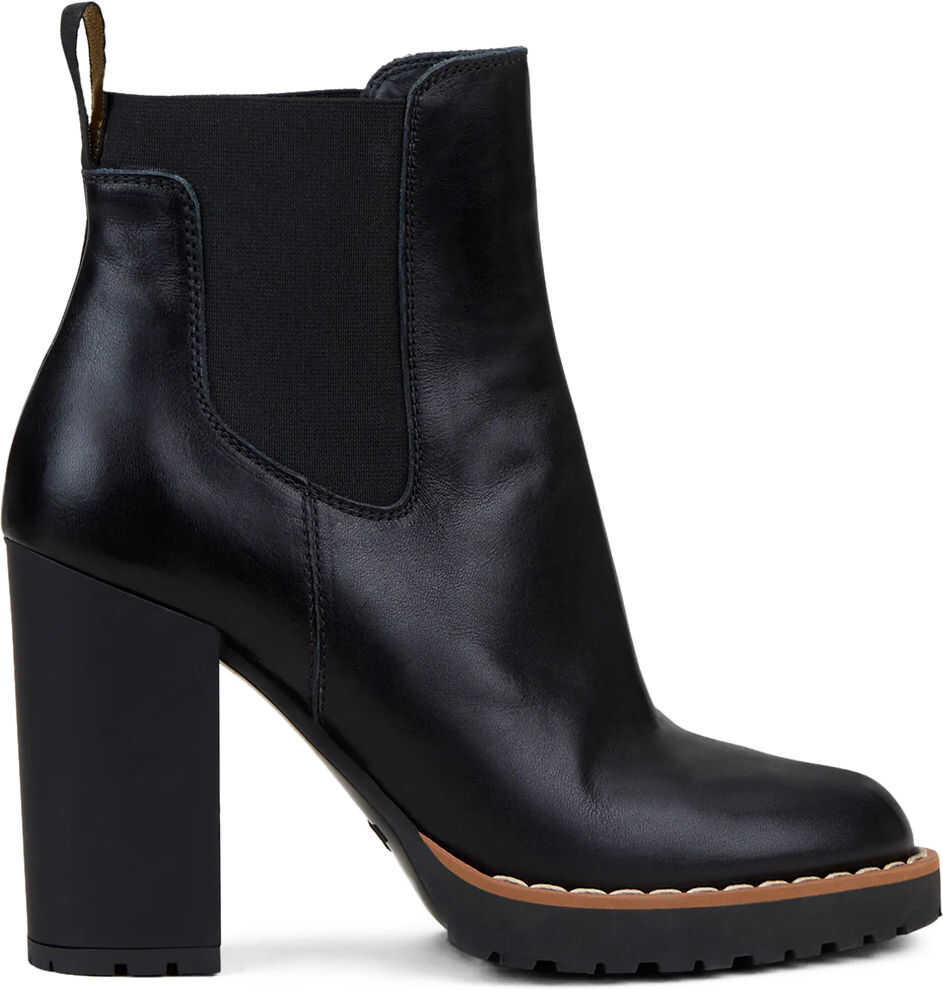 Hogan Leather Bootie Black