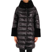 Bomber jacket Down Jacket With Ecofur Femei