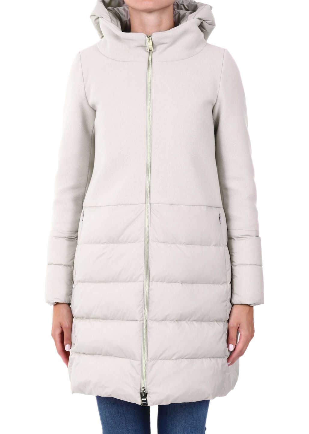 Herno Wool And Nylon Parka White