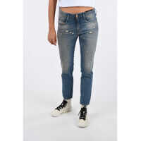 Blugi skinny Low-Rise Waist D-RIFTY Distressed Jeans L32 Femei