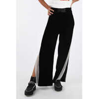 Pantaloni casual Double Split Side Hem Chenille P-KARAL Pants Femei