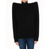 Pulovere casual Over Shoulder Pads Sweater Femei