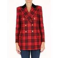 Sacouri Wool Blazer Prince Of Wales Femei
