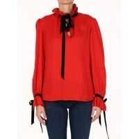 Camasi Jacquard Silk Blouse Femei