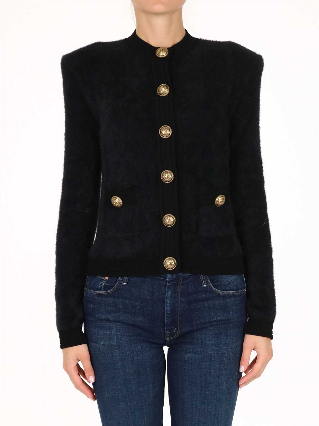 Balmain Cardigan With Buttons Black