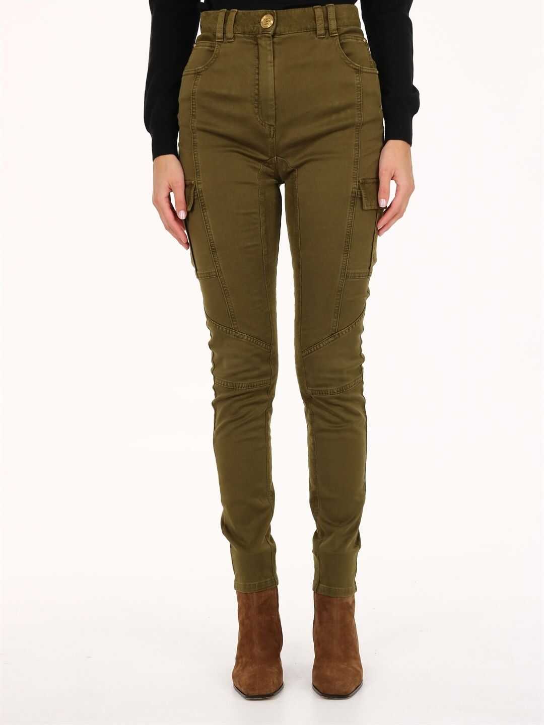 Balmain Combact Trousers Green