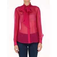 Camasi Silk Shirt Fuchsia Femei