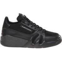 Sneakers Giuseppe Zanotti Talon Sneakers In Black Calfskin And Fabric